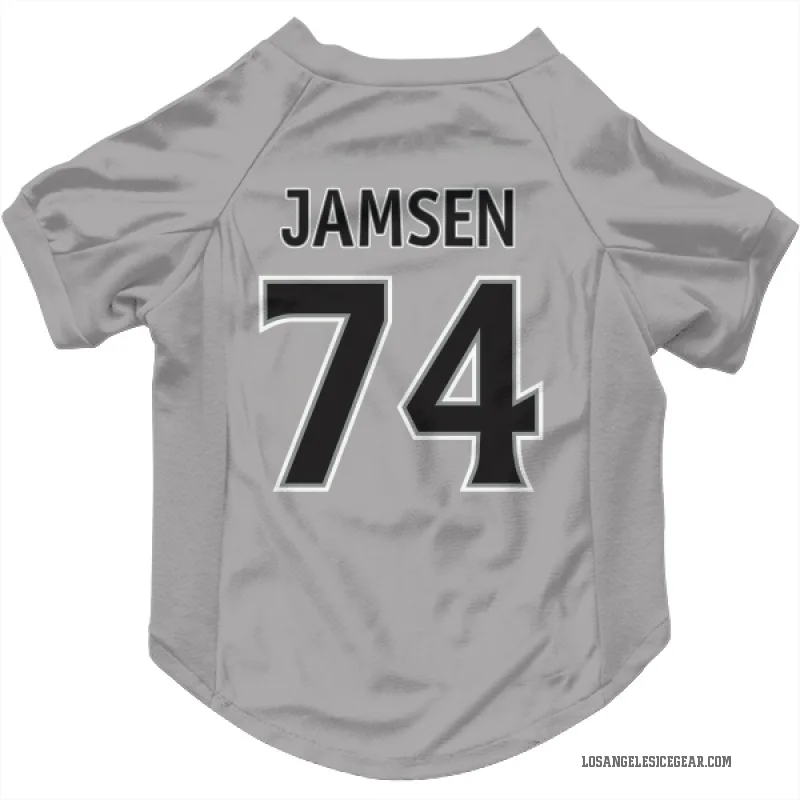Aatu Jamsen  Gray Los Angeles Kings  Cat & Dog Pet Jersey
