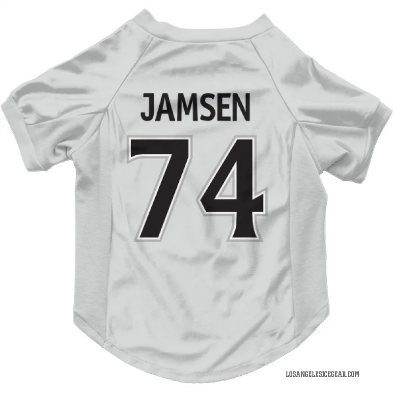 Aatu Jamsen  White Los Angeles Kings  Cat & Dog Pet Jersey