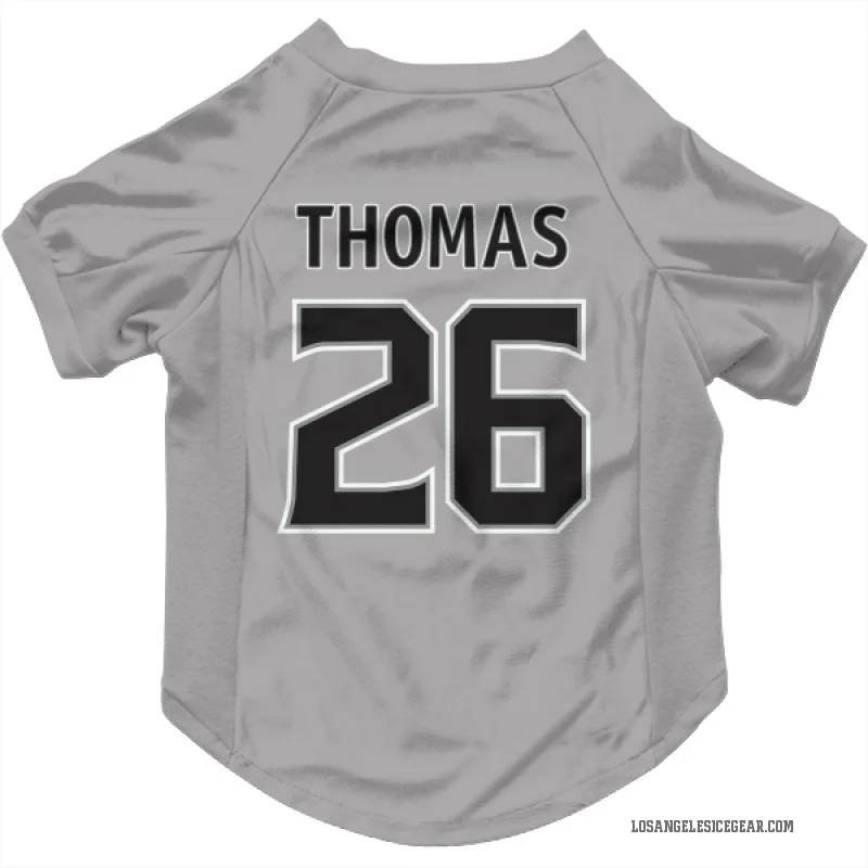Akil Thomas  Gray Los Angeles Kings  Cat & Dog Pet Jersey