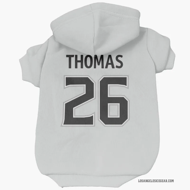 Akil Thomas  White Los Angeles Kings  Cat & Dog Pet Hoodie