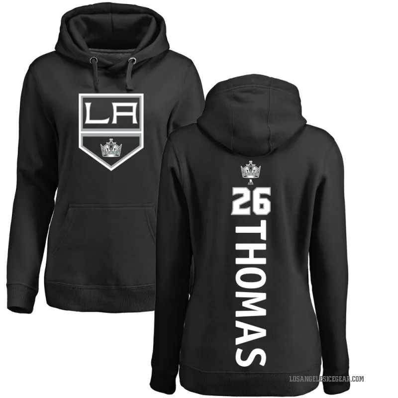 Akil Thomas Women's Black Los Angeles Kings Branded Backer Pullover Hoodie