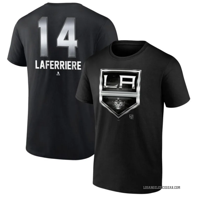 Alex Laferriere Men's Black Los Angeles Kings Midnight Mascot Logo T-Shirt