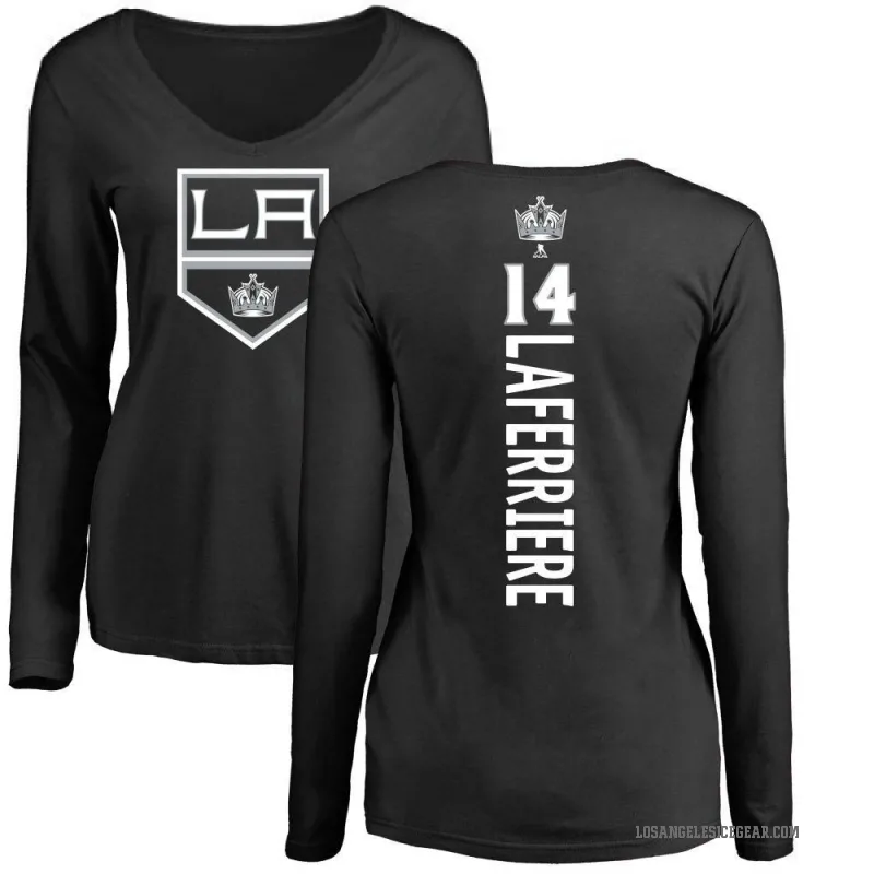 Alex Laferriere Women's Black Los Angeles Kings Backer Long Sleeve T-Shirt -