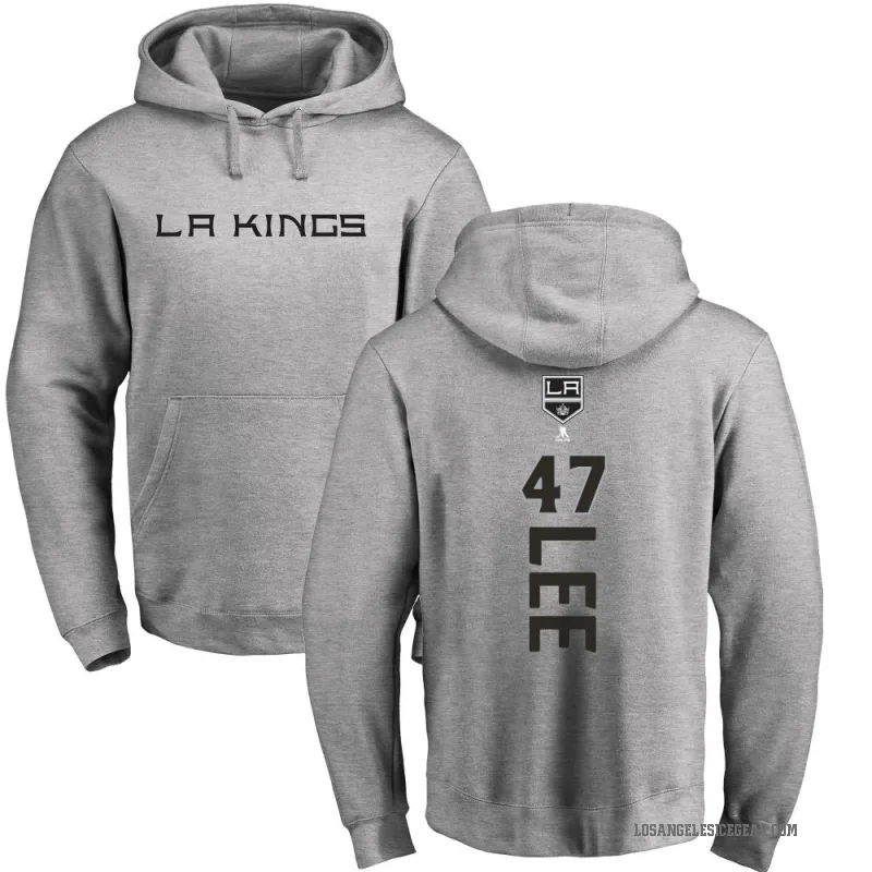Andre Lee Men's Los Angeles Kings Branded Ash Backer Pullover Hoodie