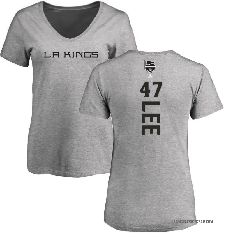 Andre Lee Women's Ash Los Angeles Kings Backer T-Shirt -