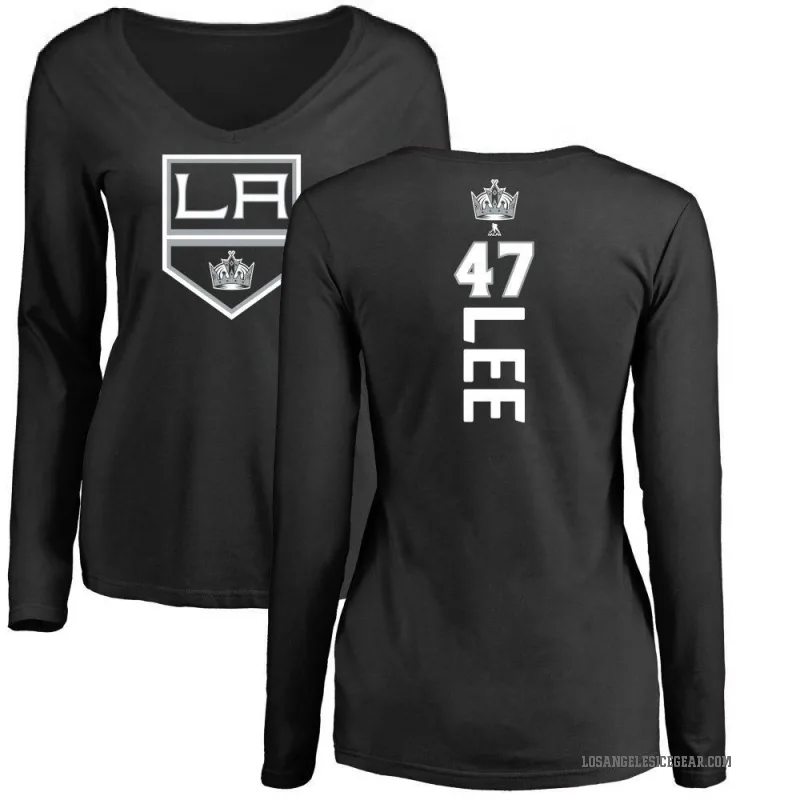 Andre Lee Women's Black Los Angeles Kings Backer Long Sleeve T-Shirt -