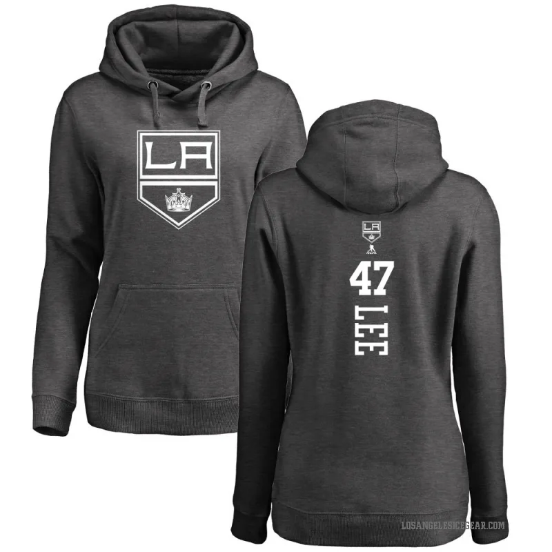 Andre Lee Women's Charcoal Los Angeles Kings Branded One Color Backer Pullover Hoodie