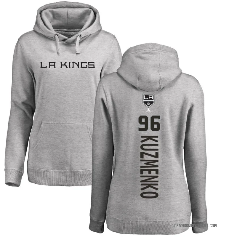 Andrei Kuzmenko Women's Los Angeles Kings Branded Ash Backer Pullover Hoodie