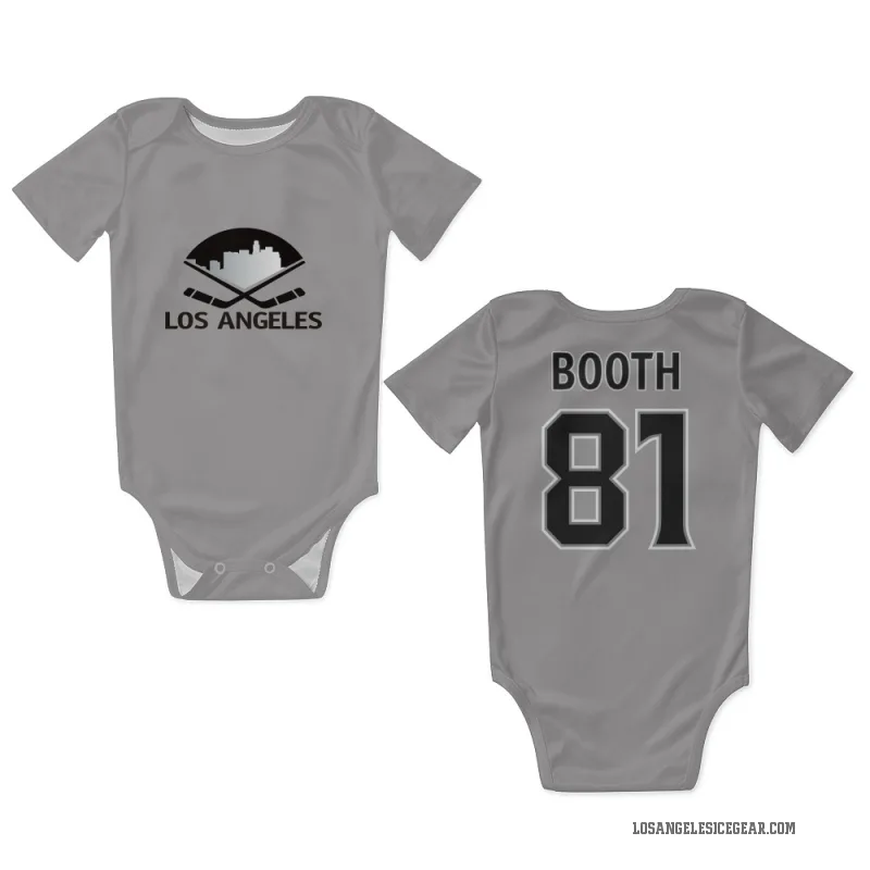 Angus Booth  Gray Los Angeles Kings  Newborn & Infant Bodysuit