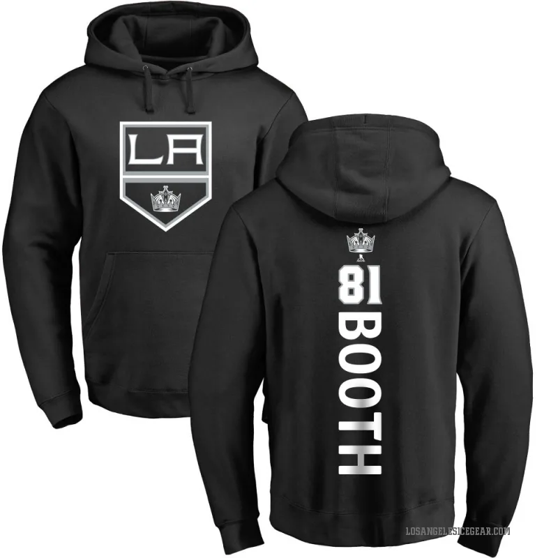 Angus Booth Men's Black Los Angeles Kings Branded Backer Pullover Hoodie
