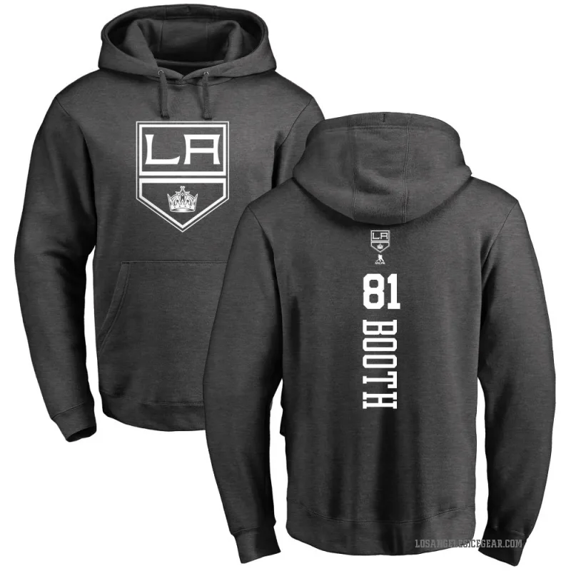 Angus Booth Men's Charcoal Los Angeles Kings Branded One Color Backer Pullover Hoodie