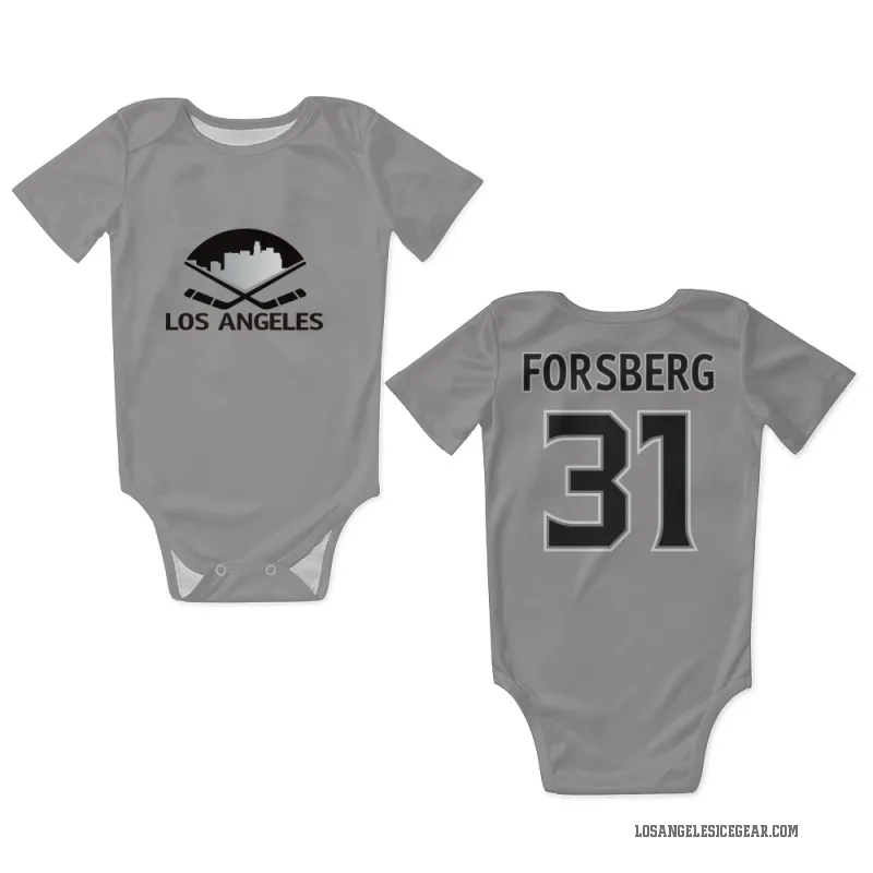 Anton Forsberg  Gray Los Angeles Kings  Newborn & Infant Bodysuit