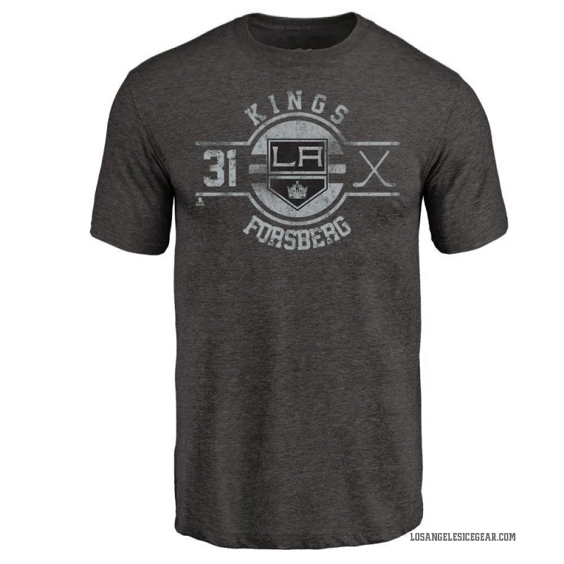 Anton Forsberg Men's Black Los Angeles Kings Insignia T-Shirt -