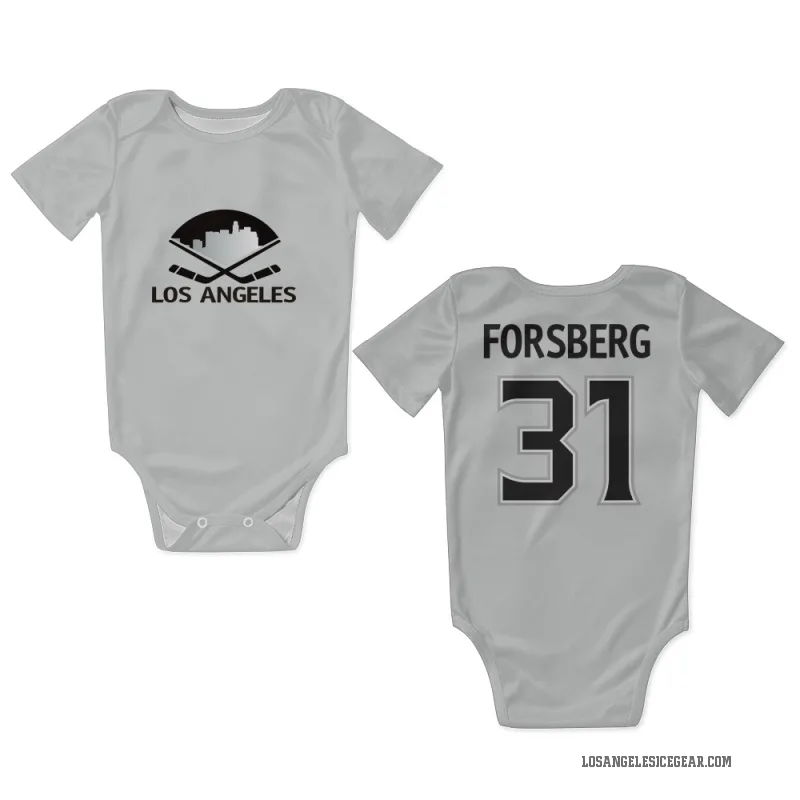Anton Forsberg White Los Angeles Kings Newborn & Infant Bodysuit
