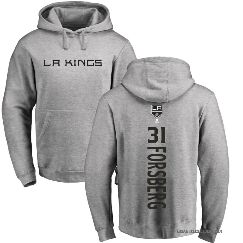 Anton Forsberg Youth Los Angeles Kings Branded Ash Backer Pullover Hoodie