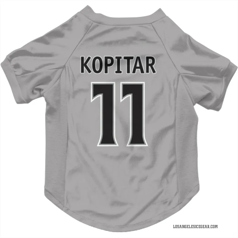 Anze Kopitar Gray Los Angeles Kings Cat & Dog Pet Jersey