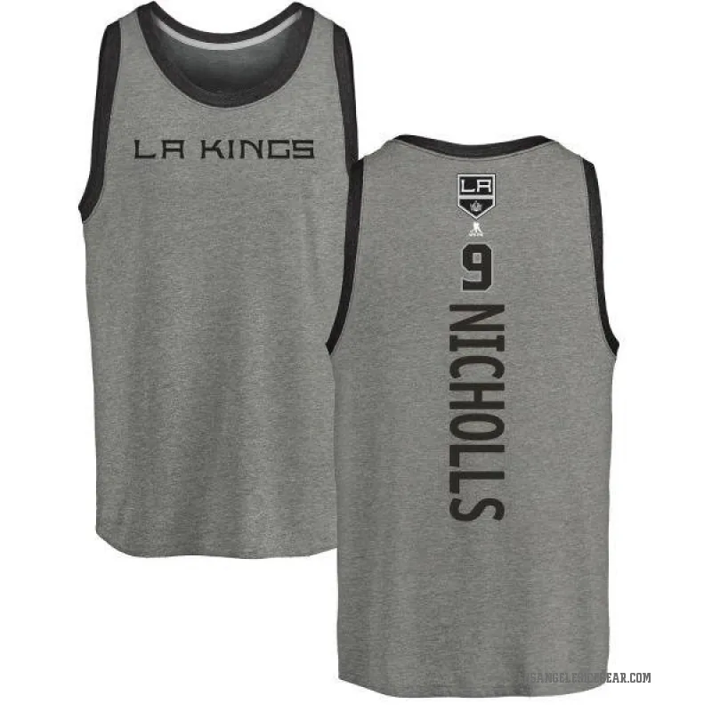 Bernie Nicholls Men's Ash Los Angeles Kings Backer Tank Top -
