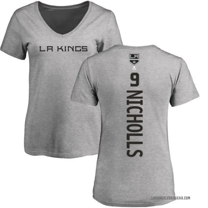 Bernie Nicholls Women's Ash Los Angeles Kings Backer T-Shirt -