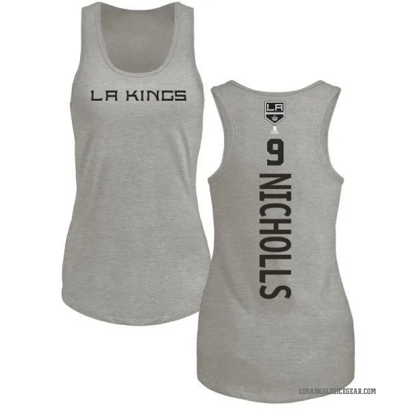 Bernie Nicholls Women's Ash Los Angeles Kings Backer Tank Top -