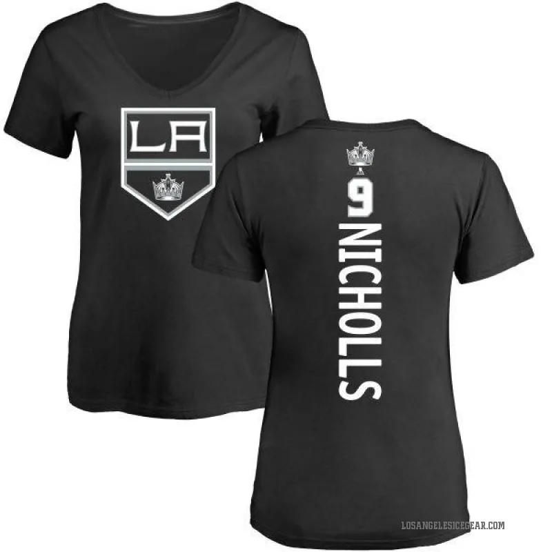 Bernie Nicholls Women's Black Los Angeles Kings Backer T-Shirt -