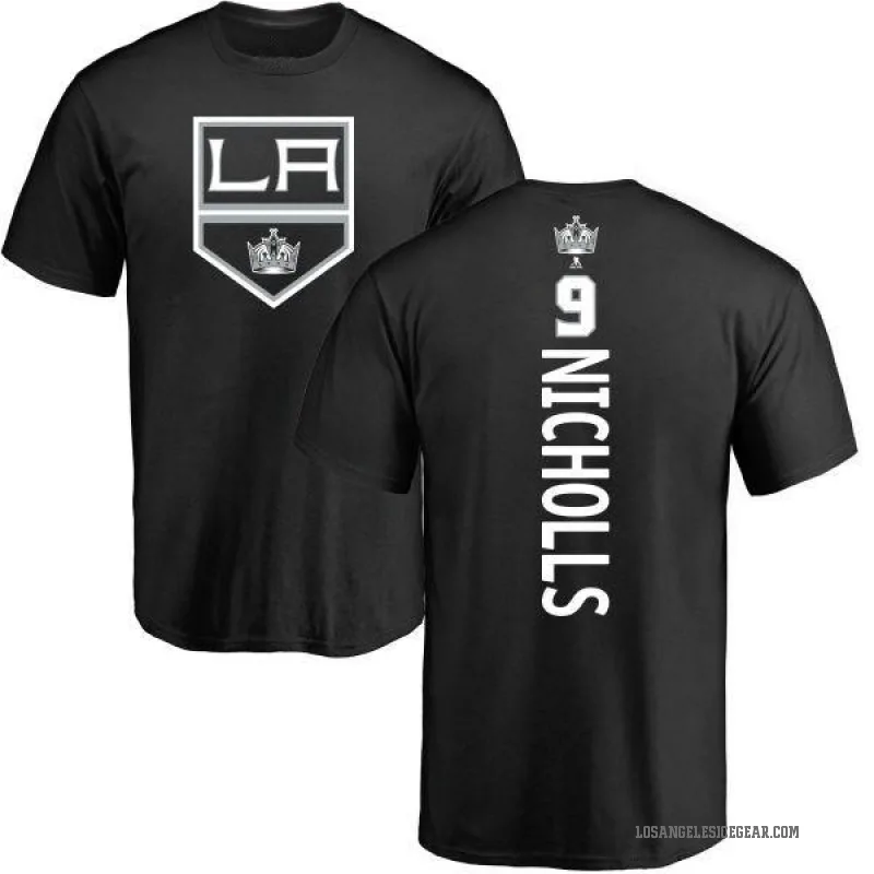 Bernie Nicholls Youth Black Los Angeles Kings Backer T-Shirt -