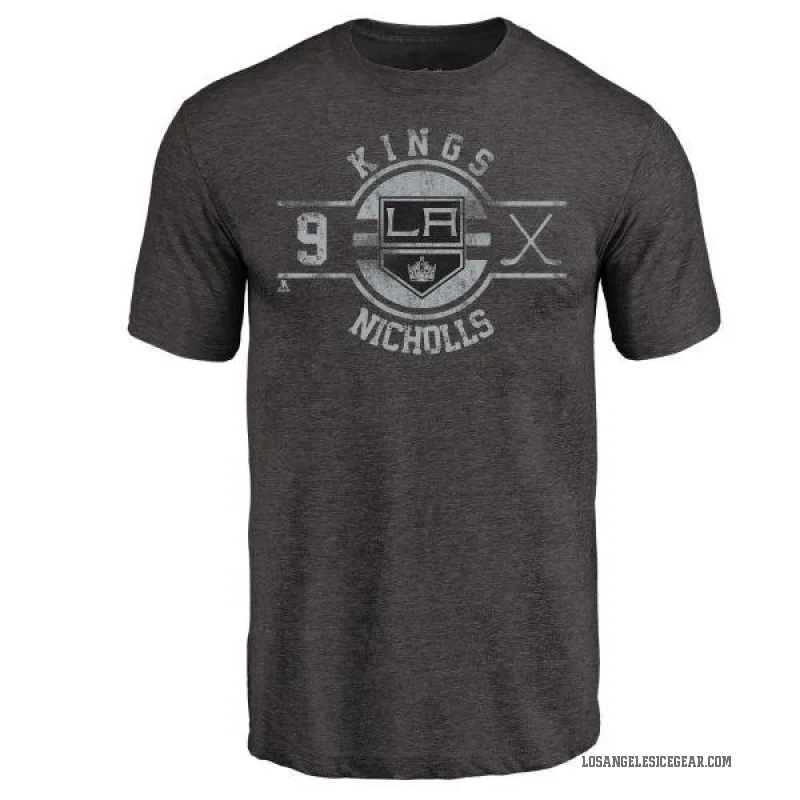 Bernie Nicholls Youth Black Los Angeles Kings Insignia T-Shirt -