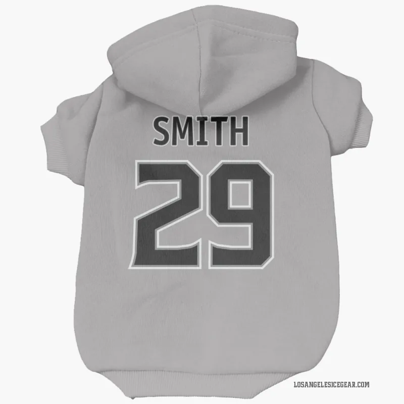 Billy Smith  Gray Los Angeles Kings  Cat & Dog Pet Hoodie