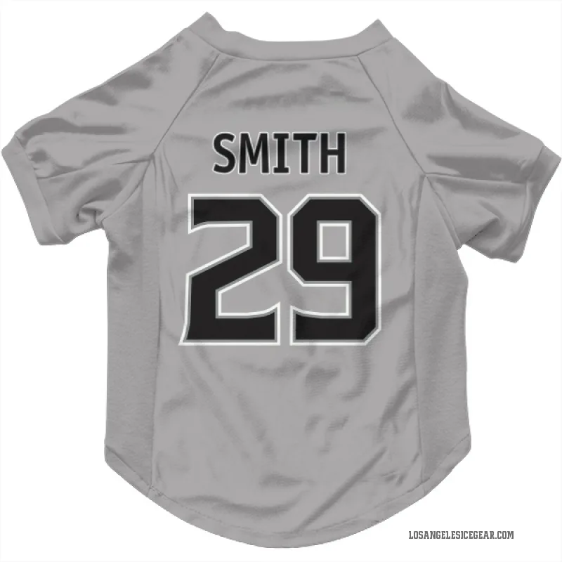 Billy Smith  Gray Los Angeles Kings  Cat & Dog Pet Jersey