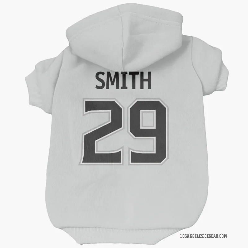 Billy Smith  White Los Angeles Kings  Cat & Dog Pet Hoodie
