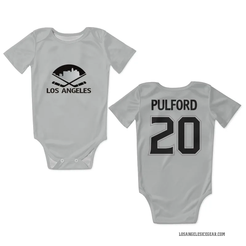 Bob Pulford  White Los Angeles Kings  Newborn & Infant Bodysuit