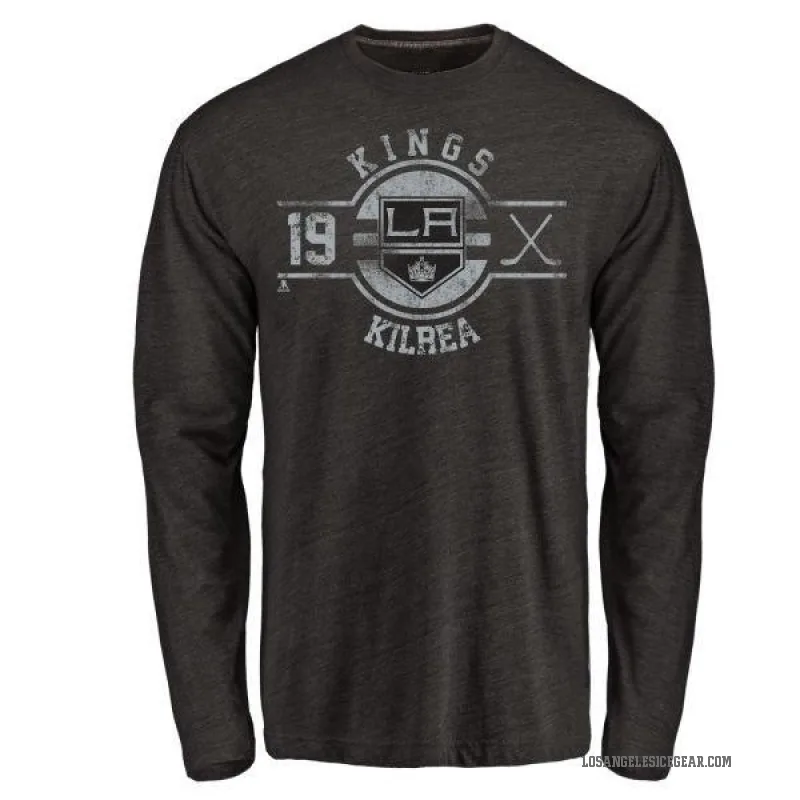Brian Kilrea Youth Black Los Angeles Kings Insignia Long Sleeve T-Shirt -