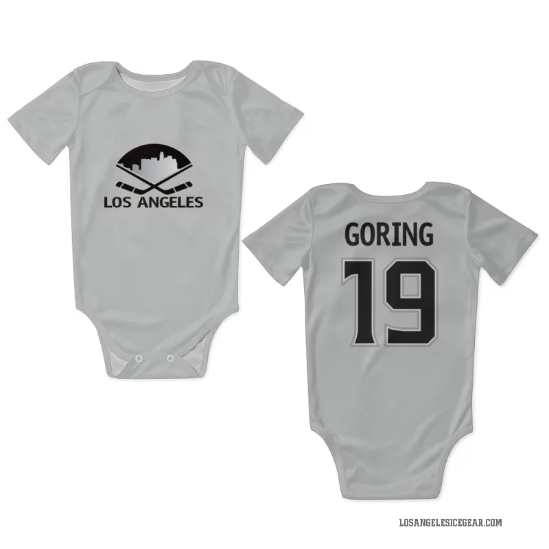 Butch Goring  White Los Angeles Kings  Newborn & Infant Bodysuit