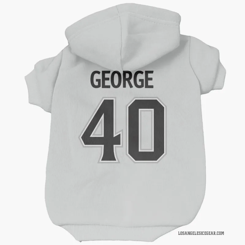 Carter George  White Los Angeles Kings  Cat & Dog Pet Hoodie