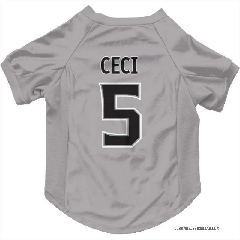 Cody Ceci  Gray Los Angeles Kings  Cat & Dog Pet Jersey
