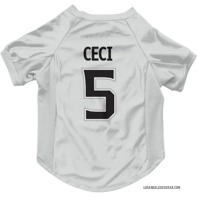 Cody Ceci  White Los Angeles Kings  Cat & Dog Pet Jersey