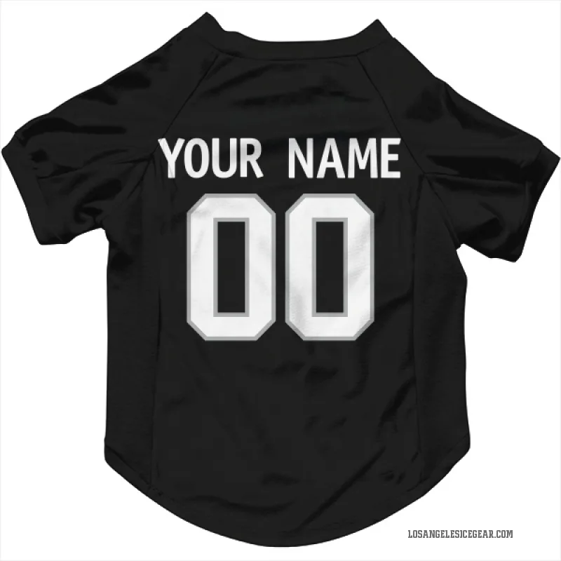 Custom  Black Los Angeles Kings   Cat & Dog Pet Jersey