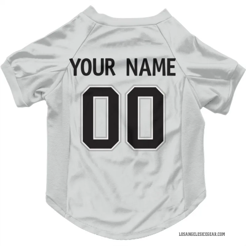 Custom  White Los Angeles Kings   Cat & Dog Pet Jersey