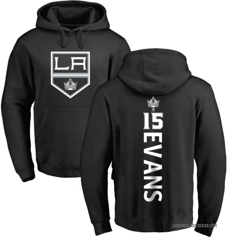 Daryl Evans Men's Black Los Angeles Kings Branded Backer Pullover Hoodie