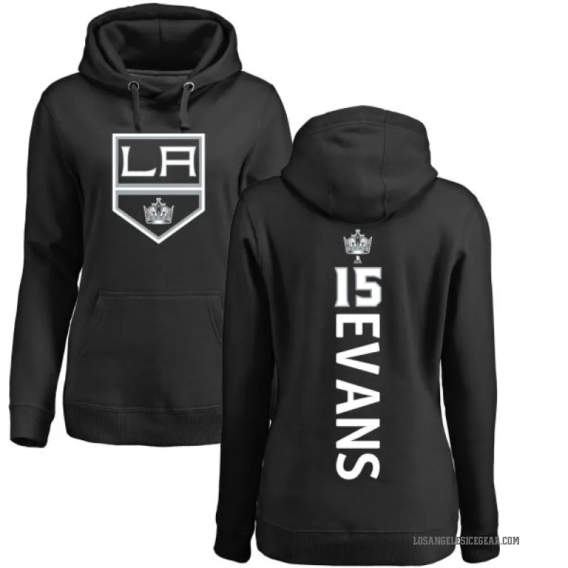Daryl Evans Women's Black Los Angeles Kings Branded Backer Pullover Hoodie