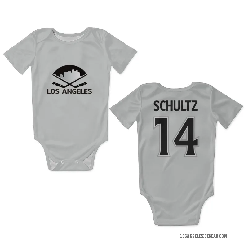 Dave Schultz  White Los Angeles Kings  Newborn & Infant Bodysuit
