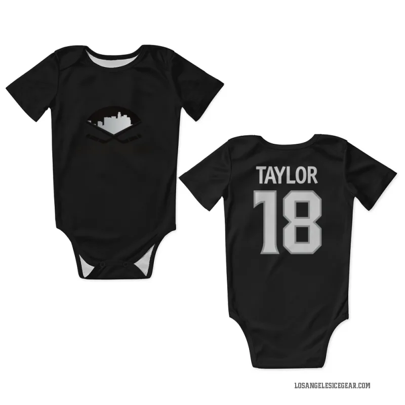 Dave Taylor  Black Los Angeles Kings  Newborn & Infant Bodysuit