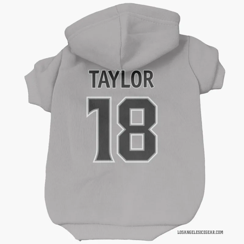 Dave Taylor  Gray Los Angeles Kings  Cat & Dog Pet Hoodie