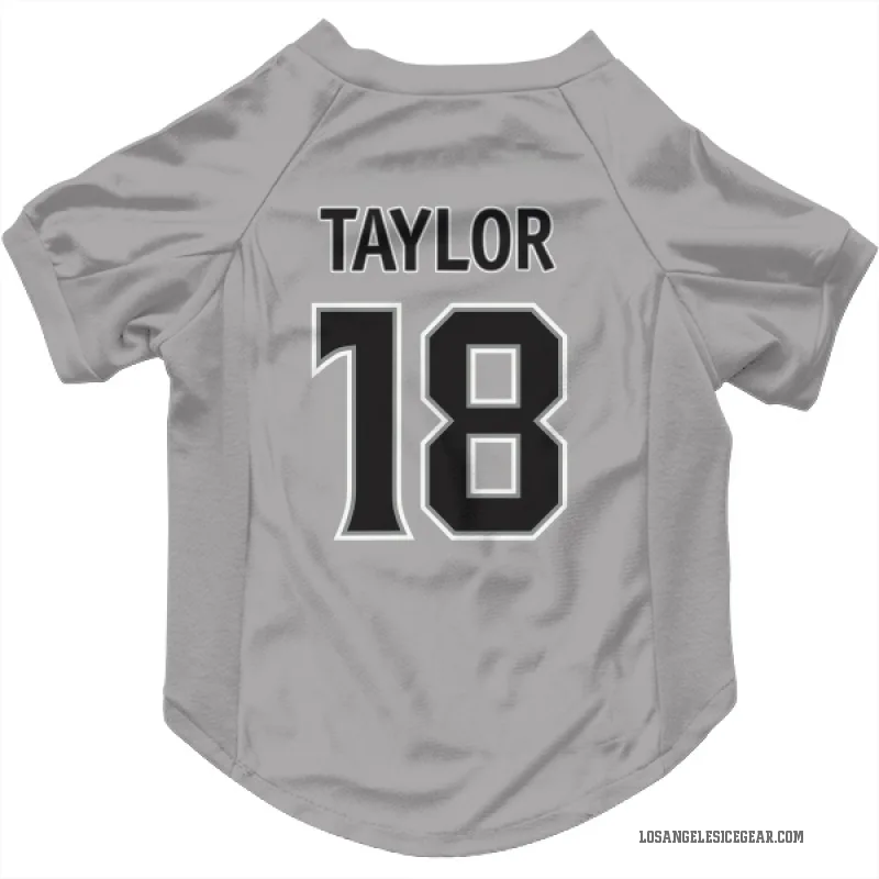 Dave Taylor  Gray Los Angeles Kings  Cat & Dog Pet Jersey
