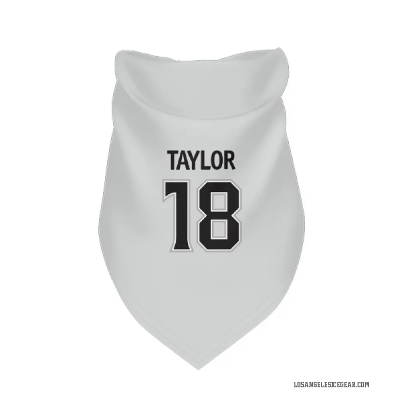 Dave Taylor  White Los Angeles Kings  Cat & Dog Pet Bandana