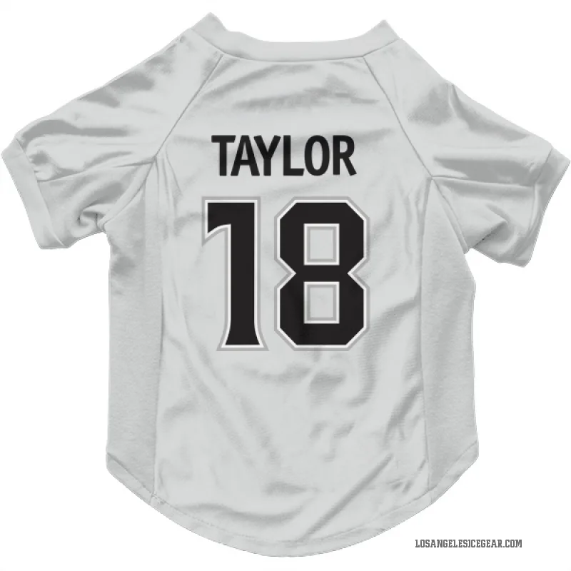 Dave Taylor  White Los Angeles Kings  Cat & Dog Pet Jersey