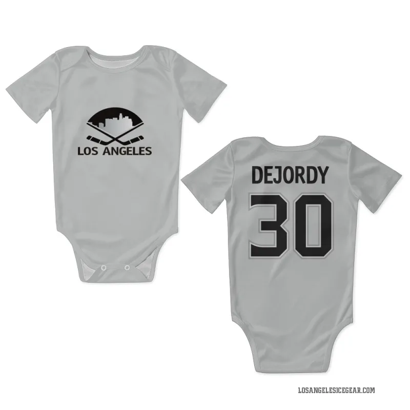 Denis Dejordy  White Los Angeles Kings  Newborn & Infant Bodysuit