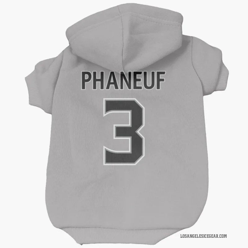 Dion Phaneuf  Gray Los Angeles Kings  Cat & Dog Pet Hoodie