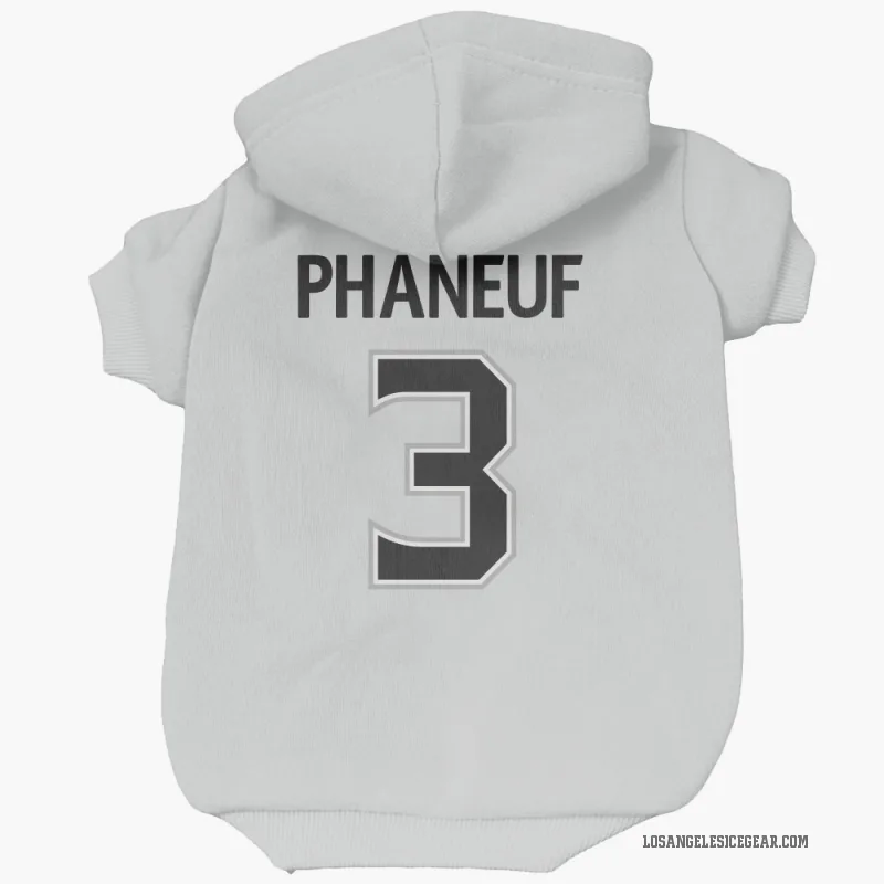 Dion Phaneuf  White Los Angeles Kings  Cat & Dog Pet Hoodie