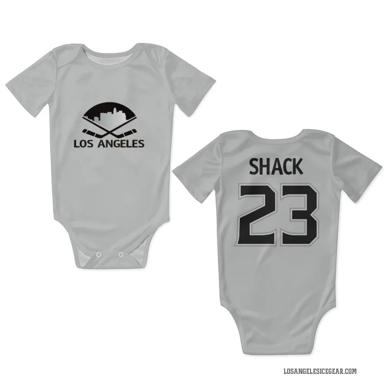 Eddie Shack  White Los Angeles Kings  Newborn & Infant Bodysuit