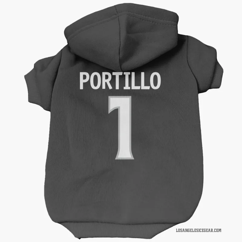 Erik Portillo  Black Los Angeles Kings  Cat & Dog Pet Hoodie